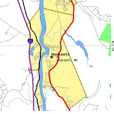 Hooksett map