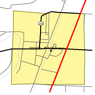 Parkdale map