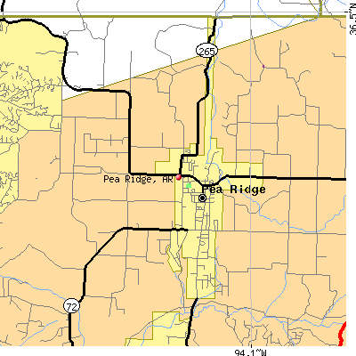 Pea Ridge map