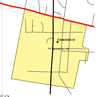 Faunsdale map
