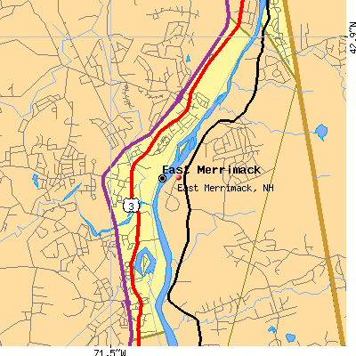 East Merrimack map