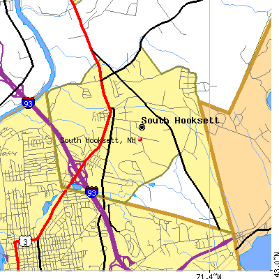South Hooksett map