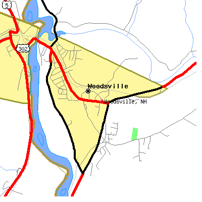 Woodsville map