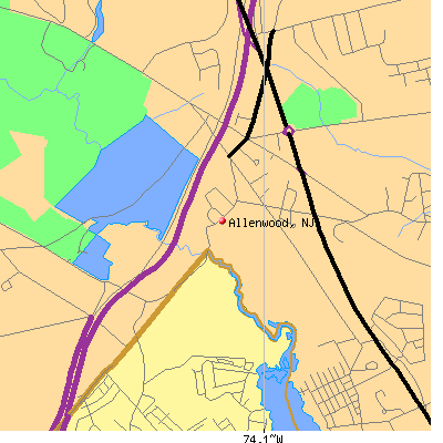 Allenwood map