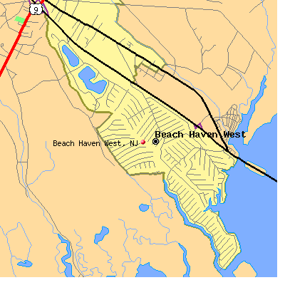 Beach Haven West map