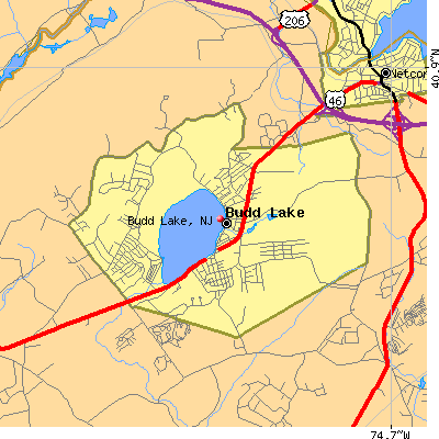 Budd Lake map