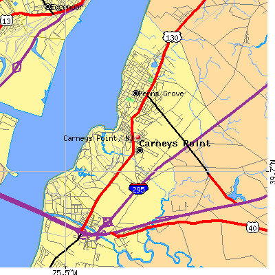 Carneys Point map