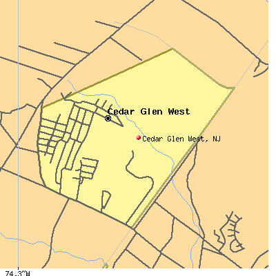 Cedar Glen West map