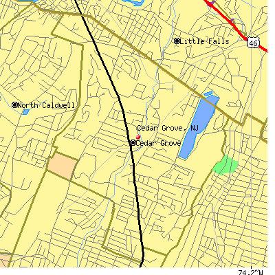 Cedar Grove map
