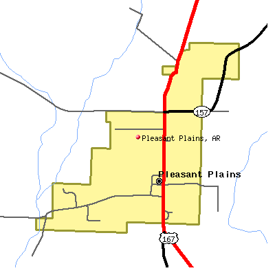 Pleasant Plains map