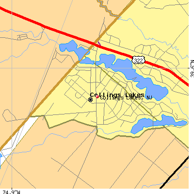 Collings Lakes map