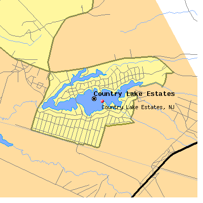 Country Lake Estates map