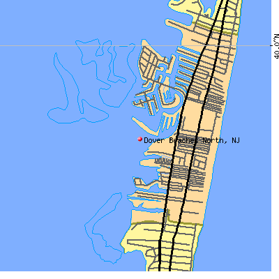 Dover Beaches North map