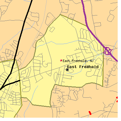 East Freehold map