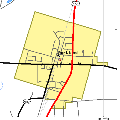 Portland map