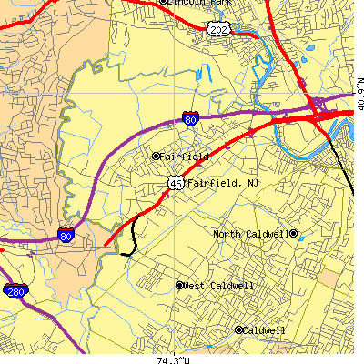 Fairfield map