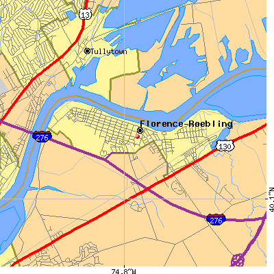 Florence-Roebling map
