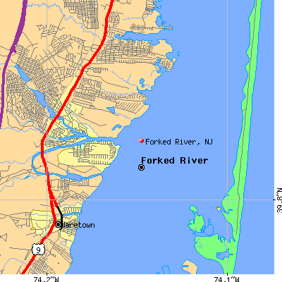 Forked River map