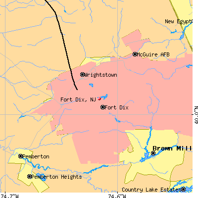 Fort Dix map