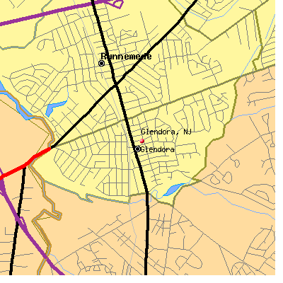 Glendora map