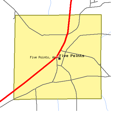 Five Points map