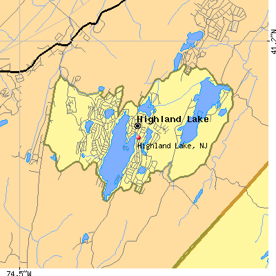Highland Lake map
