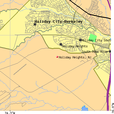 Holiday Heights map