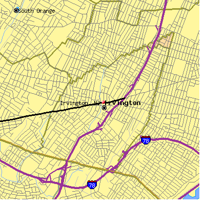 Irvington map