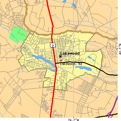 Lakewood map
