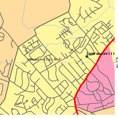 Lawrenceville map