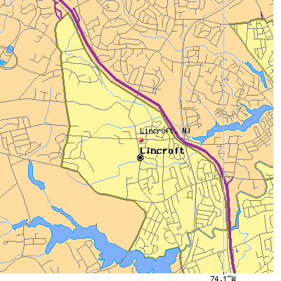Lincroft map