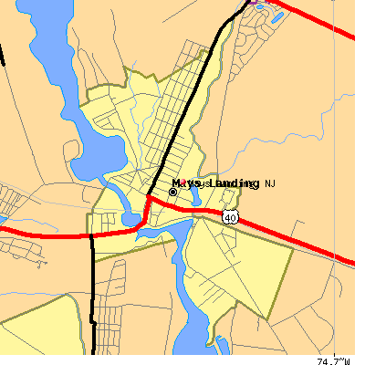 Mays Landing map