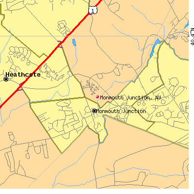 Monmouth Junction map