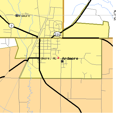 Ardmore map