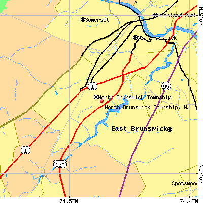 North Brunswick Township map