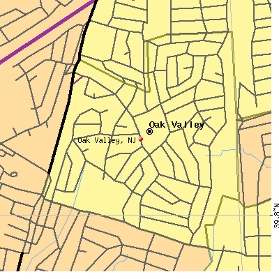 Oak Valley map