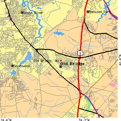 Old Bridge map