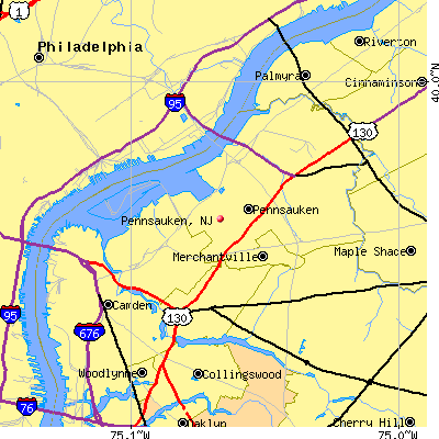 Pennsauken map