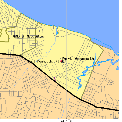 Port Monmouth map