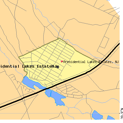 Presidential Lakes Estates map