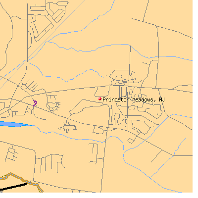 Princeton Meadows map