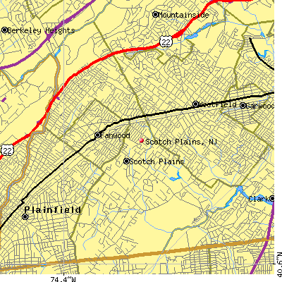 Scotch Plains map
