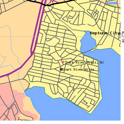 Shark River Hills map