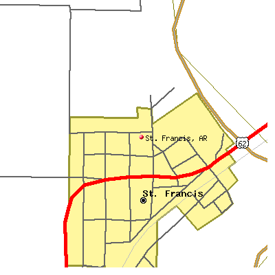 St. Francis map