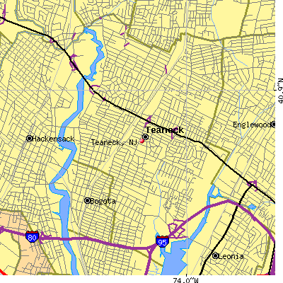 Teaneck map