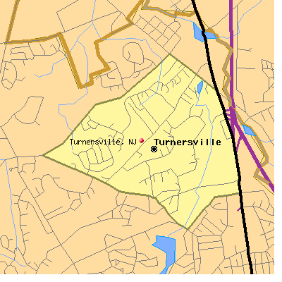 Turnersville map