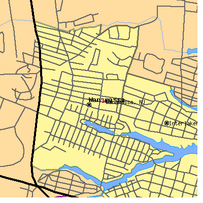 Wanamassa map