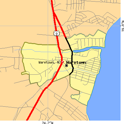Waretown map