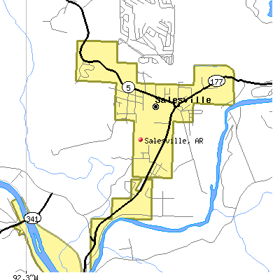 Salesville map