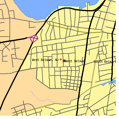 West Belmar map